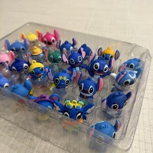 24 Set Disney Lilo & Stitch Mini Action Figures PVC Different Toys Dolls Emotion